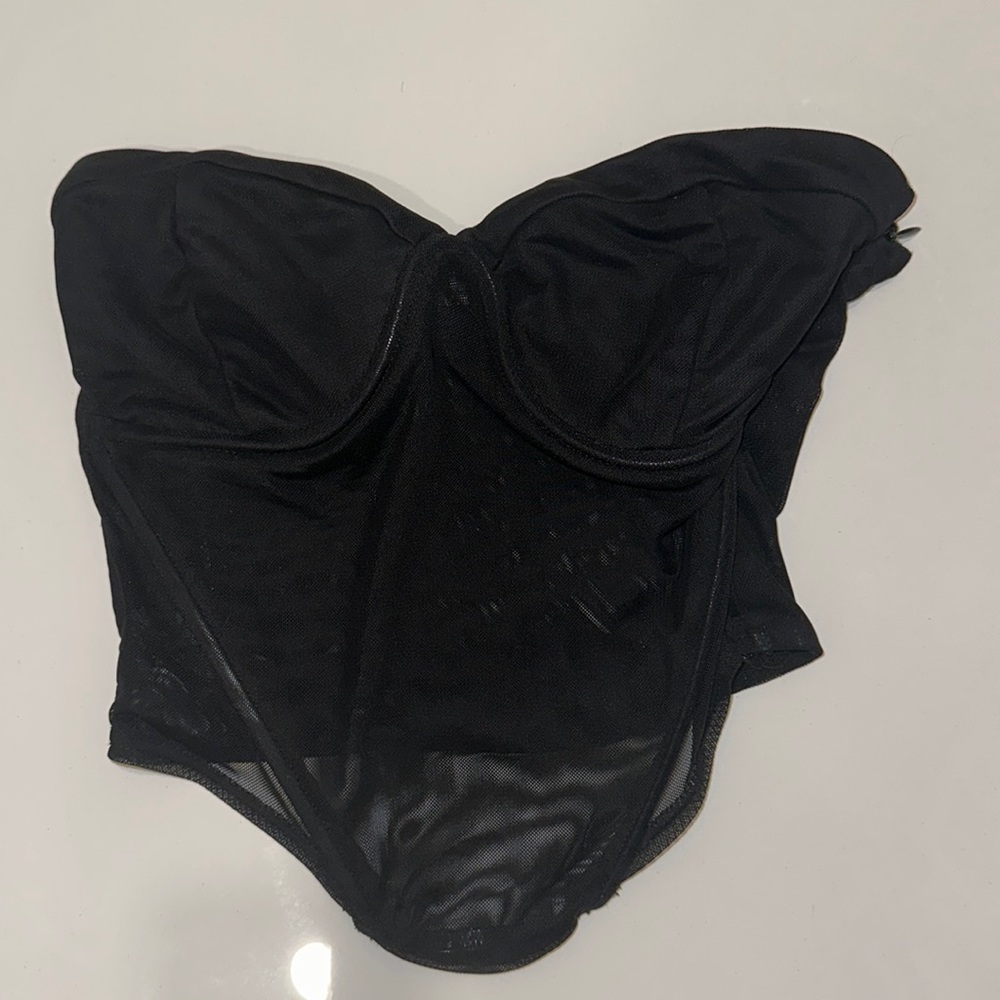 Tiger mist mesh corset